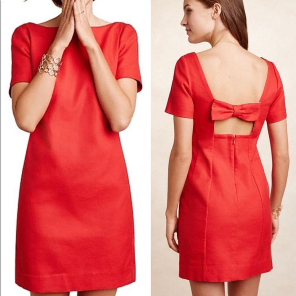 Maeve bow back dress